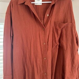 Rust Button-Up Shirt
